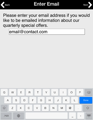 Email Question Type